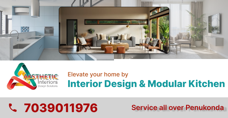 Aesthetic Interior Design Modular kitchen designer in Penukonda